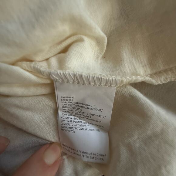 Anthropologie Tiny Macie Crochet Lace PomPom Tank Top Ivory SzMed Boho Feminine - Picture 12 of 15